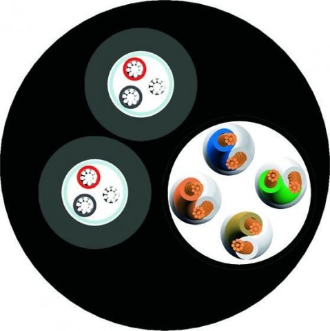 PROEL Hibrid kábel CAT5e + 2db AES/EBU fekete PROEL Hibrid kábel CAT5e + 2db AES/EBU fekete