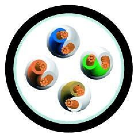 PROEL CAT6 nem árnyékolt kábel 6,2mm fekete PROEL CAT6 nem árnyékolt kábel 6,2mm fekete