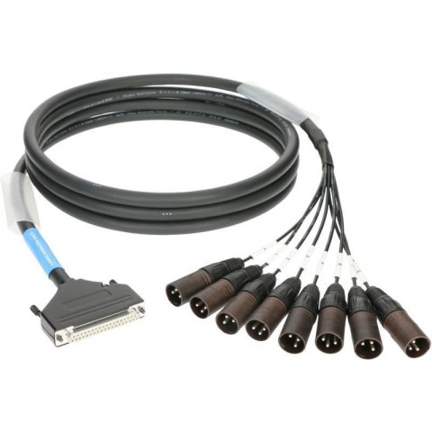 Klotz LAWO D-Sub 37p mama - 8 x XLR 3p papa 8-cs. analóg loom - OUT - szimmetrikus - 3m