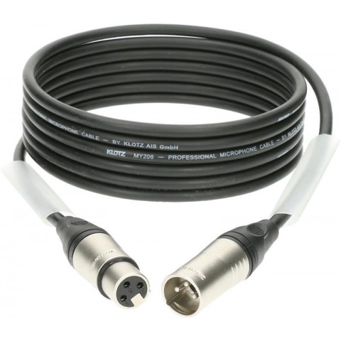 Klotz M1 mikrofonkábel nagy kiszerelésben (10 db) XLR 3p mama/papa Klotz csatlakozók - 7,5m