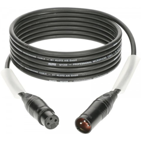 Klotz M1 mikrofonkábel nagy kiszerelésben (10 db) XLR 3p mama/papa Klotz csatlakozók - 20m