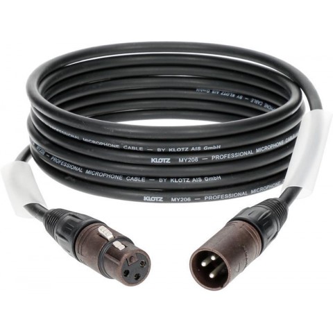 Klotz M1 mikrofonkábel nagy kiszerelésben (10 db) XLR 3p mama/papa Neutrik csatlakozók - 3m