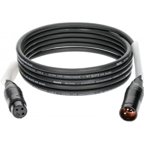 Klotz M2 mikrofonkábel nagy kiszerelésben (10 db) XLR 3p mama/papa Klotz csatlakozók - 1m