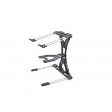 PROEL Laptop tartó összecsukható extra polc fekete alumínium