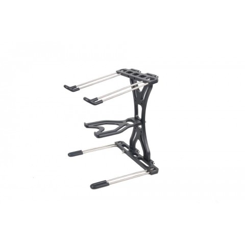 PROEL Laptop tartó összecsukható extra polc fekete alumínium