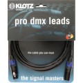 Klotz OT2000 ultra flexibilis DMX kábel XLR 5p mama/papa fekete (3 pin bekötve) Neutrik - 2m