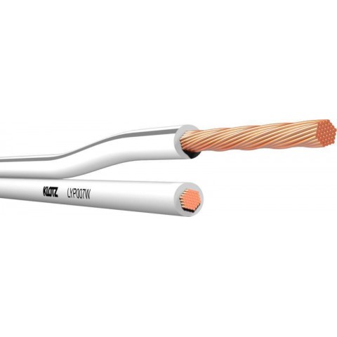 Klotz párhuzamos hangfalkábel 2 x 0,75 mm² - zip kábel - PVC - 50m