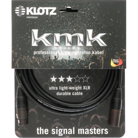 Klotz KMK mikrofonkábel - könnyű és strapabíró XLR 3p mama/papa Neutrik csatlakozók - 7,5m