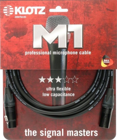 Klotz M1 pro mikrofonkábel XLR 3p mama/papa Neutrik csatlakozók - 10m