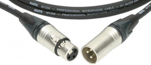 Klotz M1 pro mikrofonkábel XLR 3p mama/papa Neutrik csatlakozók - 0,5m
