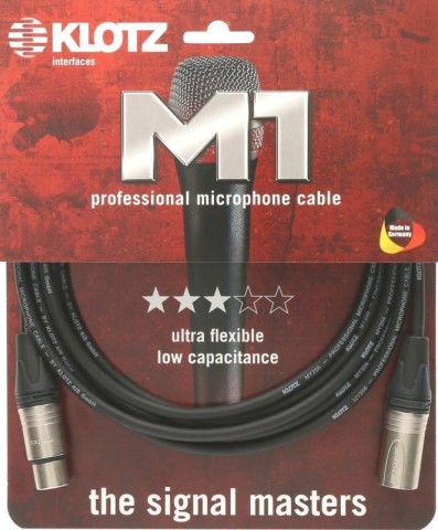 Klotz M1 pro mikrofonkábel XLR 3p mama/papa Neutrik csatlakozók- 15m Klotz M1 pro mikrofonkábel XLR 3p mama/papa Neutrik csatlakozók- 15m