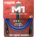 Klotz M1 pro mikrofon kábel XLR 3p mama/papa fekete Neutrik csatlakozók - 2m