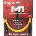 Klotz M1 pro mikrofonkábel XLR 3p mama/papa fekete Neutrik csatlakozók - 3m