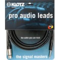 Klotz pro analóg audiokábel - aszimmetrikus Klotz XLR-rel aszimmetrikus jack dugóhoz - 15m