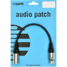 Klotz M1 pro mikrofonkábel XLR 3p mama/papa Klotz csatlakozók - 0,6m