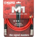 Klotz M1 pro mikrofonkábel XLR 3p mama/papa nikkel Klotz csatlakozók - 10m