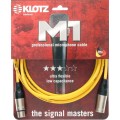 Klotz M1 pro mikrofon kábel XLR 3p mama/papa nikkel Klotz csatlakozók - 1m