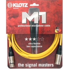Klotz M1 pro mikrofonkábel XLR 3p mama/papa nikkel Klotz csatlakozók - 20m