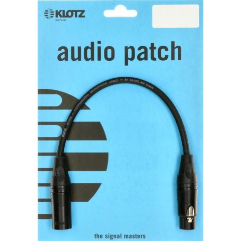 Klotz M1 pro mikrofonkábel XLR 3p mama/papa Klotz csatlakozók - 0,6m