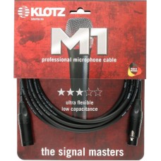 Klotz M1 pro mikrofon kábel XLR 3p mama/papa Klotz csatlakozók - 1m