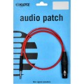 Klotz szimmetrikus kis telefon patch kábel - piros TT Bantam - XLR 3p mama - 0,6m