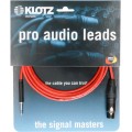 Klotz szimmetrikus kis telefon patch kábel - piros TT Bantam - XLR 3p mama - 5m