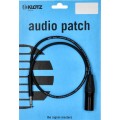 Klotz szimmetrikus apró telefonos patch kábel - fekete TT Bantam - XLR 3p papa - 0,6m