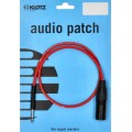 Klotz szimmetrikus kis telefon patch kábel - piros TT Bantam - XLR 3p papa - 0,6m