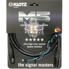 Klotz M5 supreme mikrofonkábel dupla árnyékolással és Neutrik XLR-rel - 2m