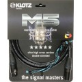 Klotz M5 supreme mikrofonkábel dupla árnyékolással és Neutrik XLR-rel - 6m