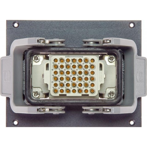 Klotz 12 csatornás Harting modul - 21 HP HAN® 42p mama - 3 x SIL - kábel OTW204Y - 0,38m