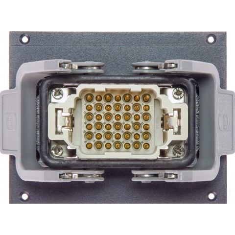 Klotz 12 csatornás Harting modul - 21 HP HAN® 42p papa - 3 x SIL - kábel OTW204Y - 0,38m