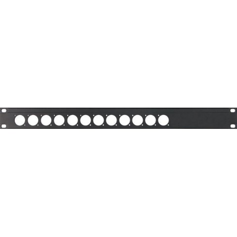 Klotz 19"-os MIS zárópanel - 1 RU 3 x MIS-T modulhoz
