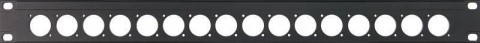 Klotz 19"-os MIS zárópanel - 1 RU 4 x MIS-T modulhoz