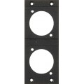 Klotz 7 HP rögzítőlemez 19"-os MIS modulkeretekhez előfúrás 2 x D sorozatú furathoz