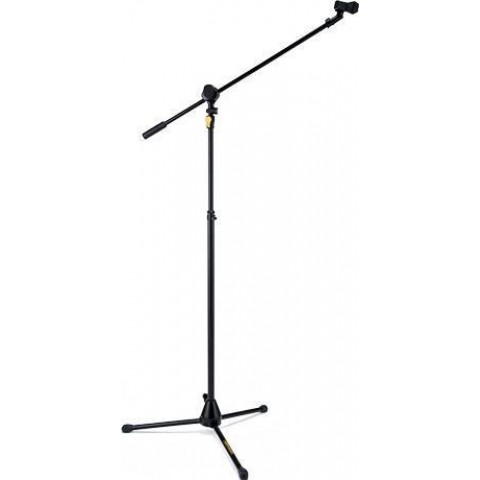Hercules Mikrofonállvány, 1115-1680 mm, 3 láb, fix 780 mm gyorsszorítós gém, új EZ Grip állító