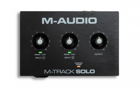 M-Audio interfész 1-be/2-ki 16-bit/48 KHz USB +48V