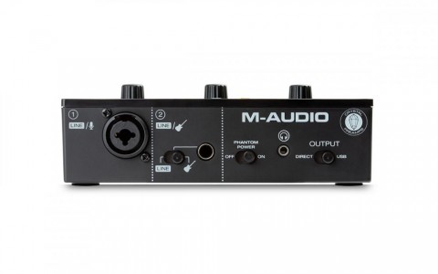 M-Audio interfész 1-be/2-ki 16-bit/48 KHz USB +48V