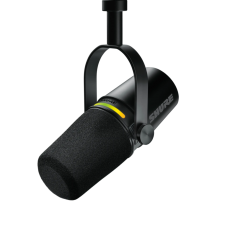 SHURE MOTIV digitális podcast mikrofon XLR USB-C kábel fekete
