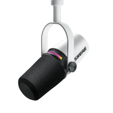 SHURE MOTIV digitális podcast mikrofon XLR USB-C kábel fehér