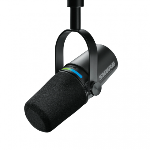 SHURE MOTIV digitális okos mikrofon és interfész, XLR-Jack bemenet, fekete