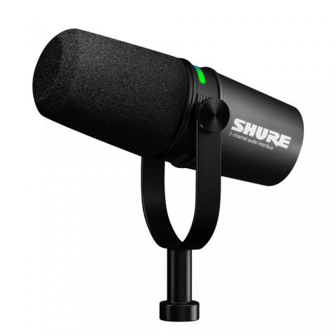 SHURE MOTIV digitális okos mikrofon és interfész XLR-Jack bemenet fekete
