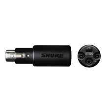 SHURE Digitális audio interfész XLR bemenet 3,5mm jack fejhallgató kimenet USB-C kábellel