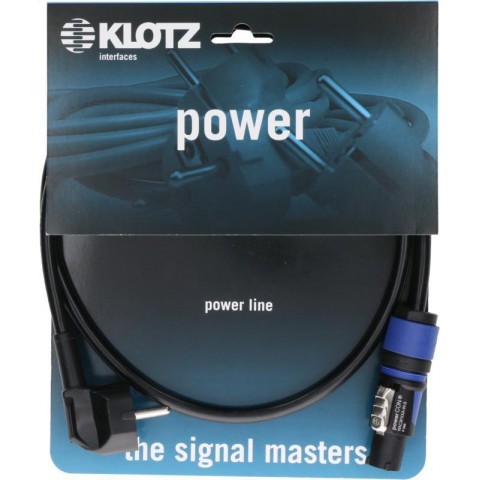 Klotz flexibilis H05VV-F tábkábel 3G 1,5 mm² Schuko - powerCON A - 3m