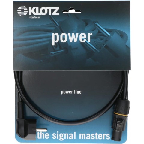 Klotz flexibilis H05VV-F tábkábel 3G 1,5 mm² Schuko 90° - PowerTwist TR1 - 1,5m