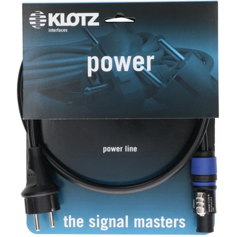 Klotz flexibilis H05VV-F tábkábel 3G 1,5 mm² Schuko - powerCON A - 3m