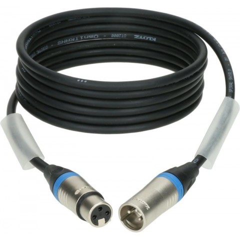 Klotz OT2000 ultra flexibilis AES és DMX kábel XLR 3p mama/papa nikkel Klotz csatlakozók - 1m
