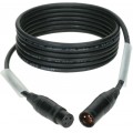 Klotz OT2000 ultra flexibilis AES és DMX kábel XLR 3p mama/papa fekete Klotz csatlakozók - 1m