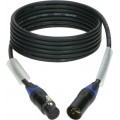 Klotz OT2000 ultra flexibilis DMX kábel XLR 5p mama/papa fekete (3 pin bekötve) Neutrik - 5m