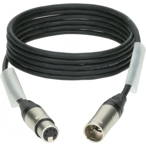 Klotz OT206YS dupla árnyékolt DMX kábel XLR 5p mama/papa nikkel (3 pin bekötve) Klotz - 30m